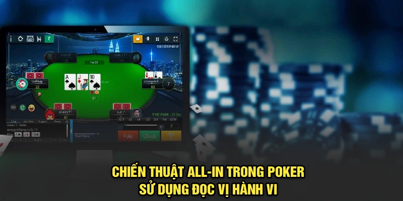Chiến thuật All-in trong Poker sử dụng đọc vị hành vi 