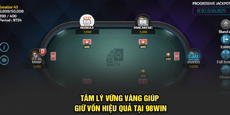 Tâm lý vững vàng giúp giữ vốn hiệu quả tại 98Win